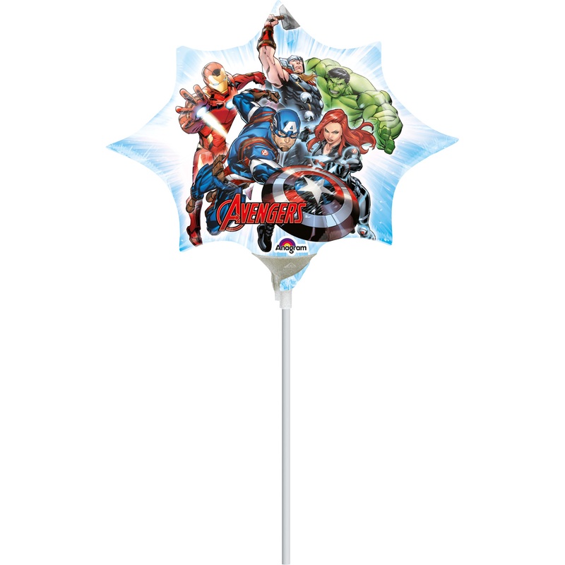 Star wand balloon Avengers superhero crew