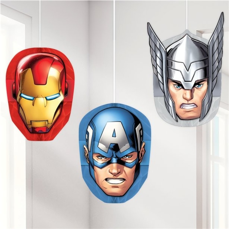 3 Avengers honeycomb ball hanging decorations