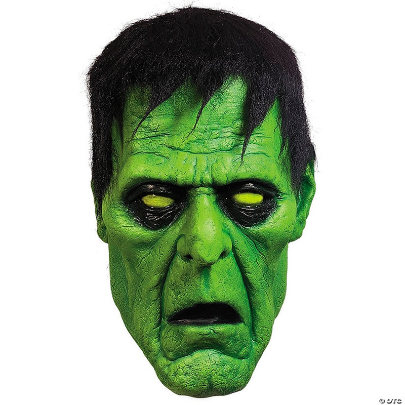 Adults Scooby-Doo! Frankenstein Overhead Mask with Hair – One Size