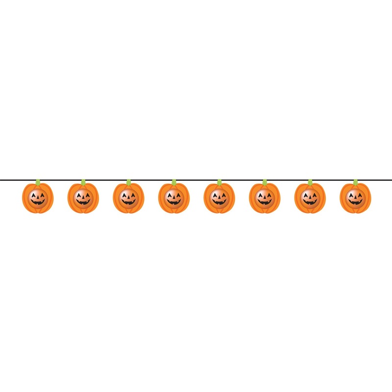 Monster friends pumpkin garland 2m