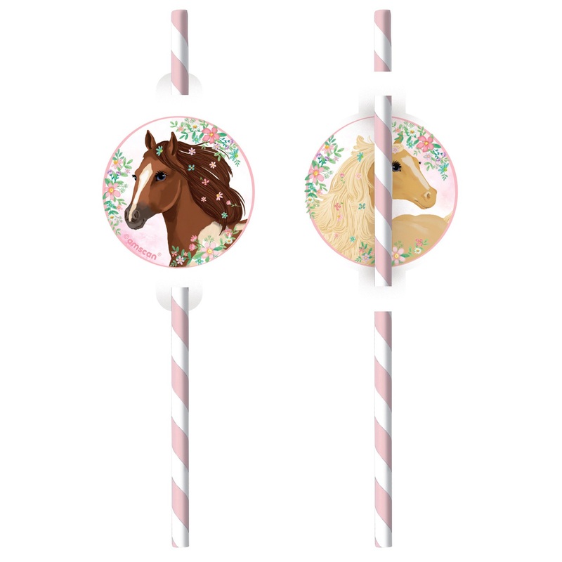 8 horse straws fleur