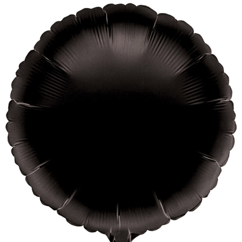 Round Foil Ballon Black 43cm