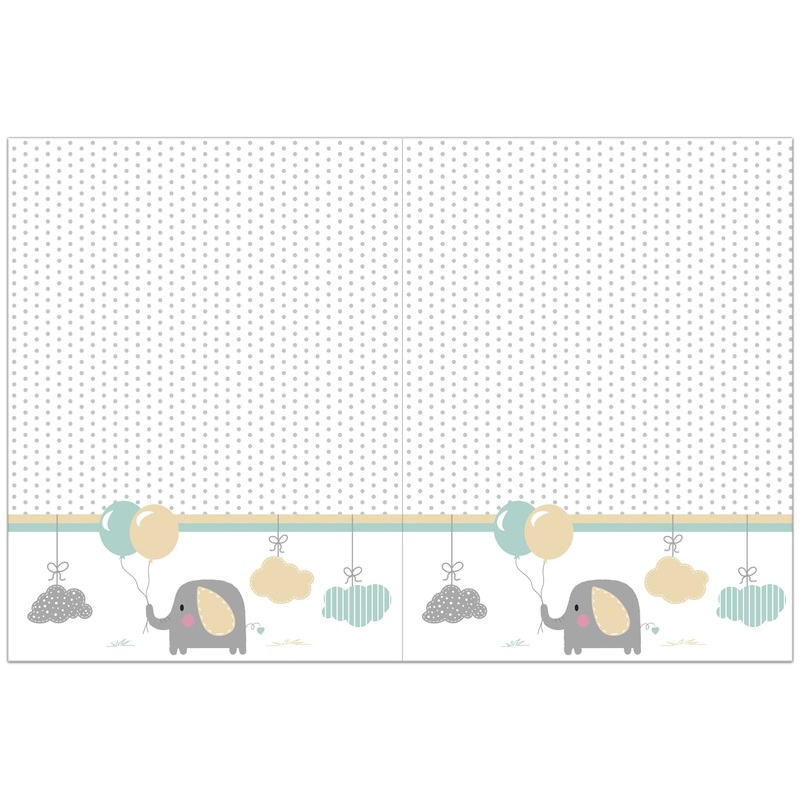 Baby elephant tablecloth 1.8 x 1.2m