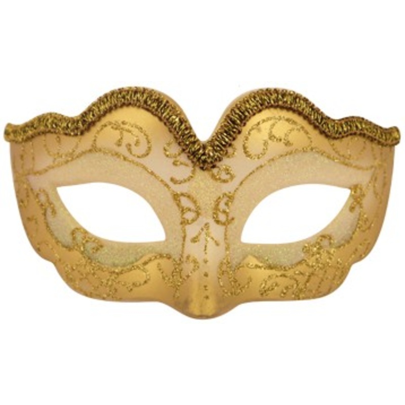 Glitter Metallic Eye Mask – Gold