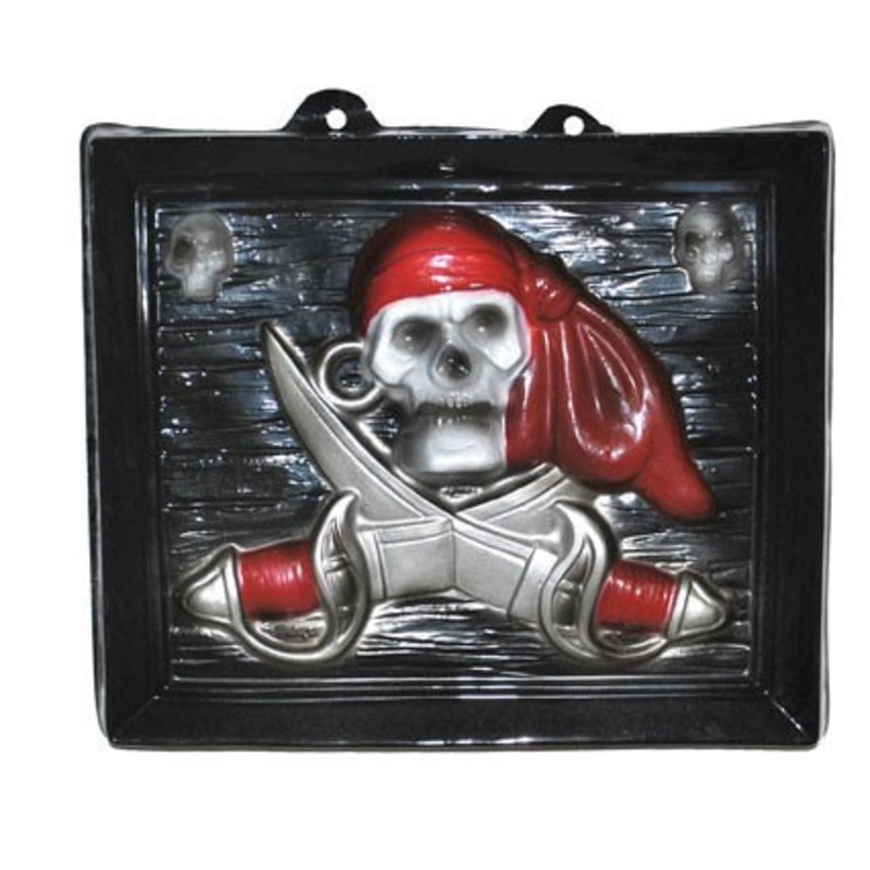 Skull pirate party mural 33 x 26cm