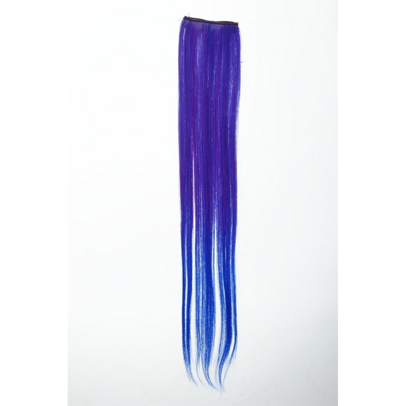 2 Clips Extension Strand Straight 45 cm Ombre Blue YZF-P2S18P-T2420TTF2517