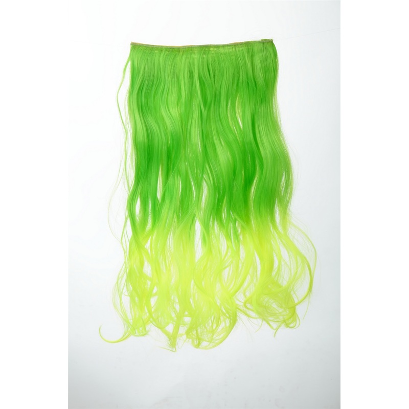 5 Clip-In Extension Curly Ombre Green YZF-3180P-TF2605TTF2106
