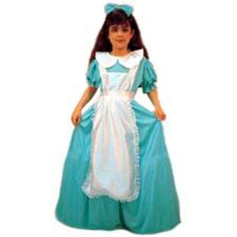 Alice in Wonderland Blue Gown Girls Costume Small