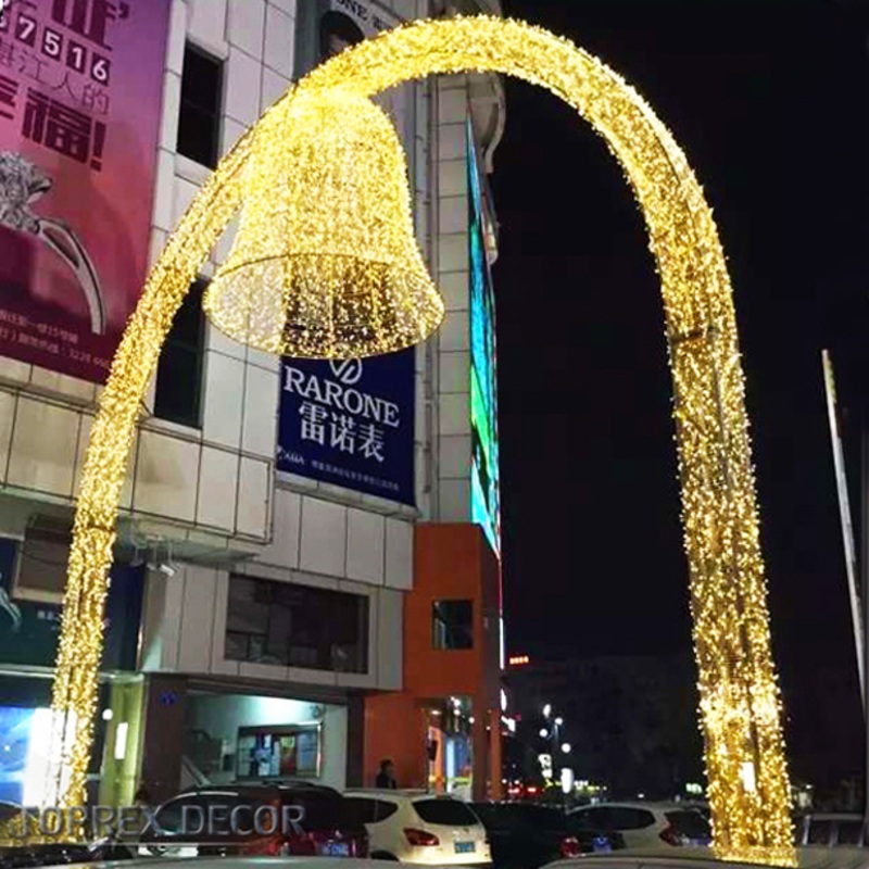 Multiple Color Changing Effect LED Large Wedding Decoration Lights 3D Romantic DMX Dynamic Arch Motif Lighting