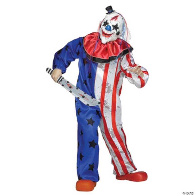 Scary Clown Child Costume Medium