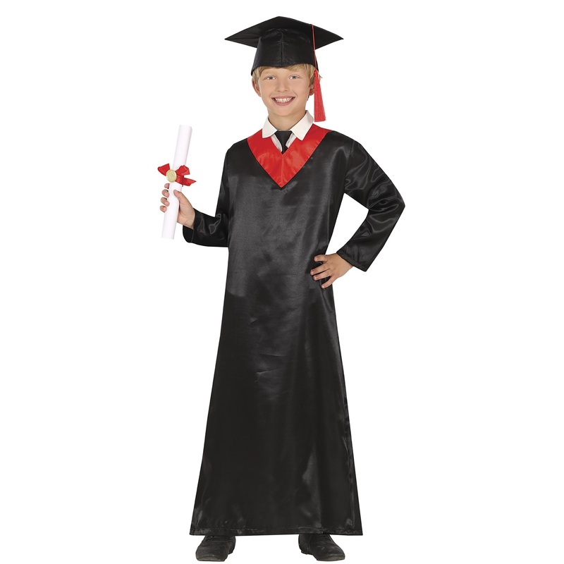 Red & Black Graduation Robe – Tween