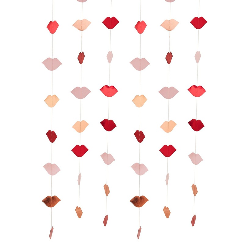 6 love oath kiss mouth hangers 1.5m