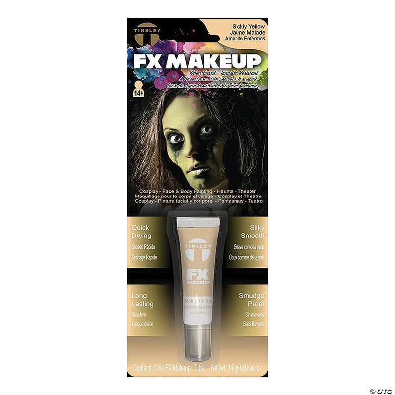 Adults Halloween Makeup – Sick Yellow