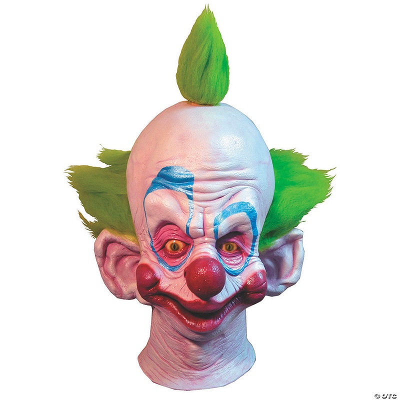 Adults Killer Klowns From Outer Space Shorty Overhead Latex Mask with Hair – One Size