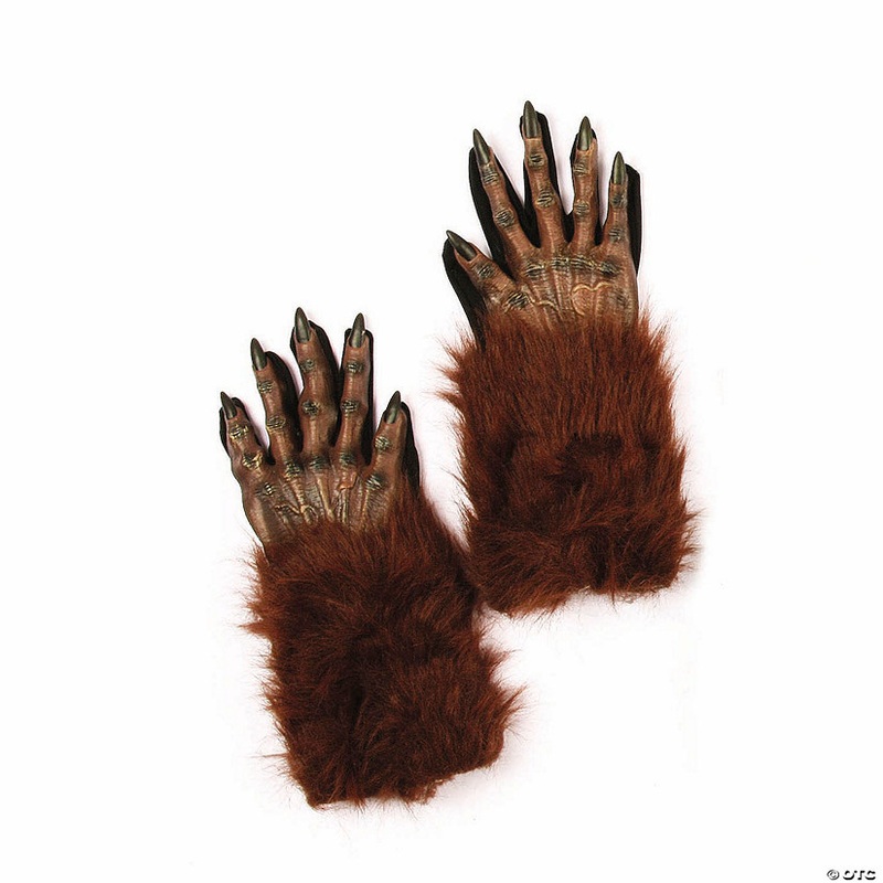Adults Werewolf Gloves Costume Accessory – One Size