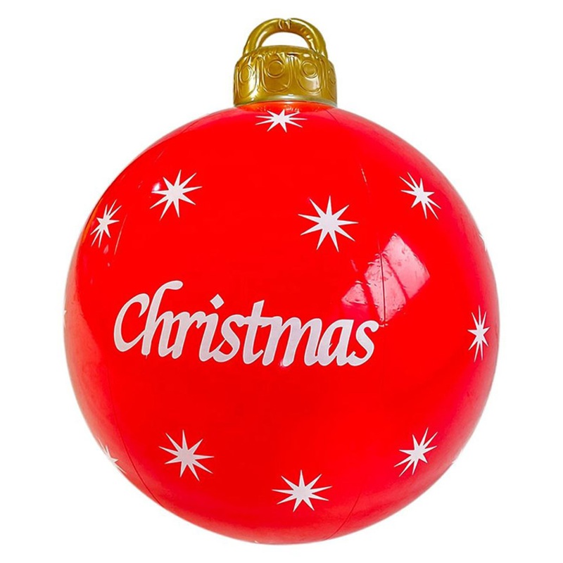 Outdoor Holiday Decor Giant Christmas Inflatable Ornaments Ball