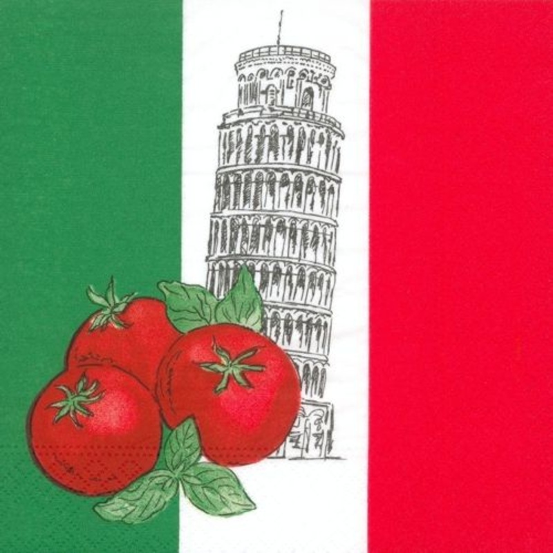 50 Italy napkins Pisa 33cm