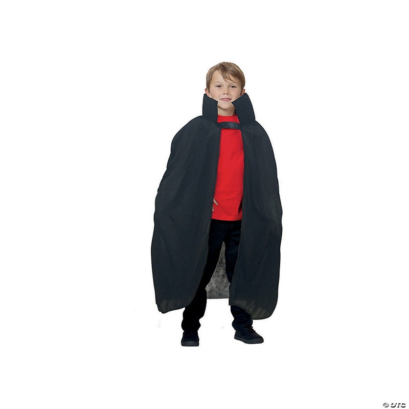 Black Vampire Boy Child Halloween Cape Costume Accessory – Large