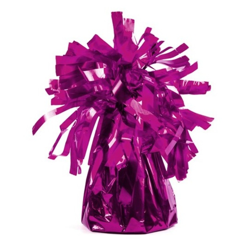 Fringed cone balloon weight in purple 7cm