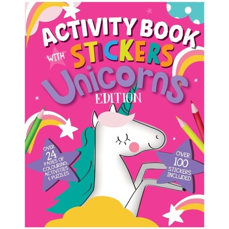 Unicorn activity booklet with stickers