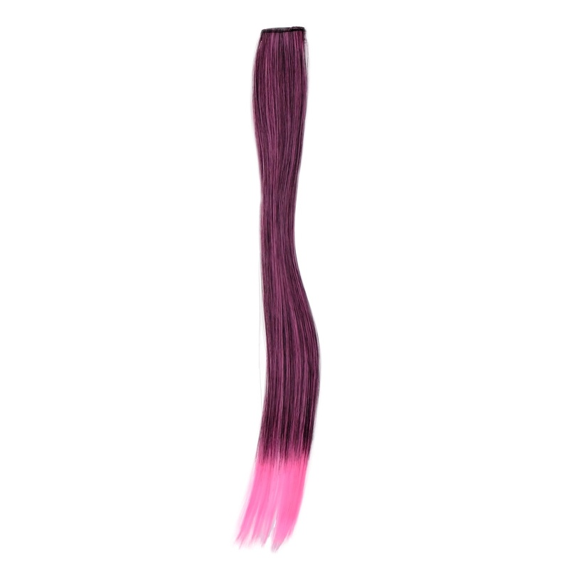 1 Clip-In Extension Strand Straight 45 cm Pink-Black Mix YZF-P1S18-1BTT2124