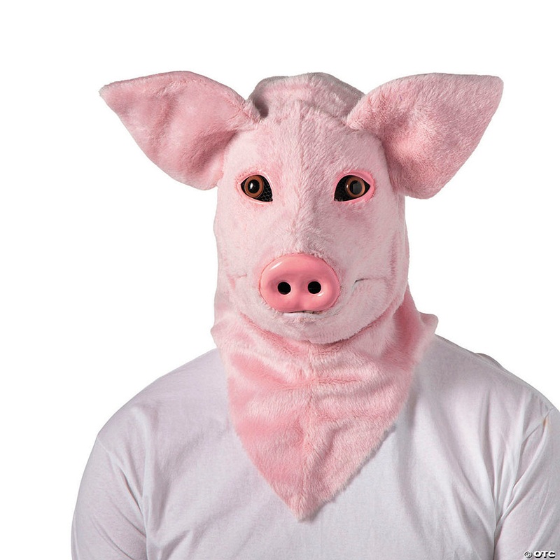 Adults Pig Moving Mouth Overhead Mask – One Size