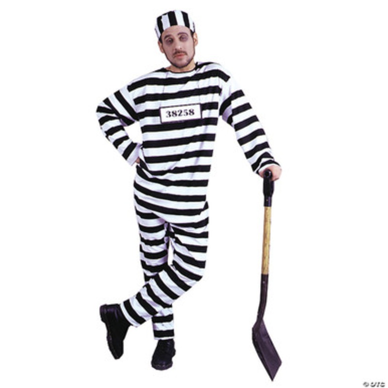 Convict Costume- Adult  X-Large