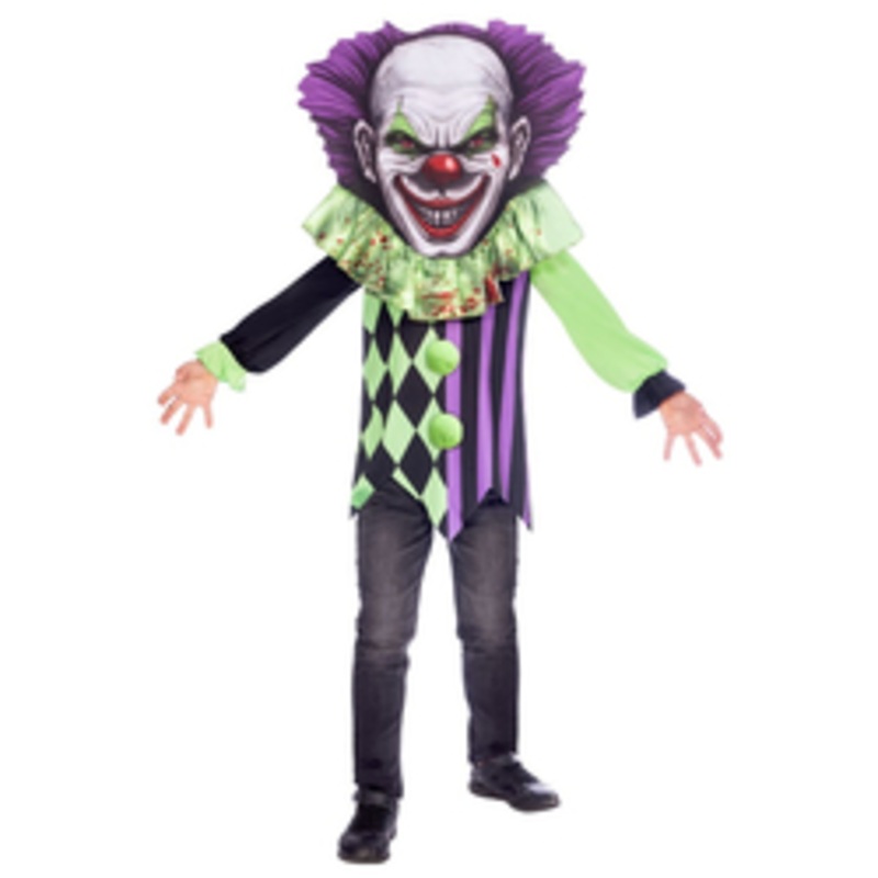 Scary Clown Big Head Costume – Kids