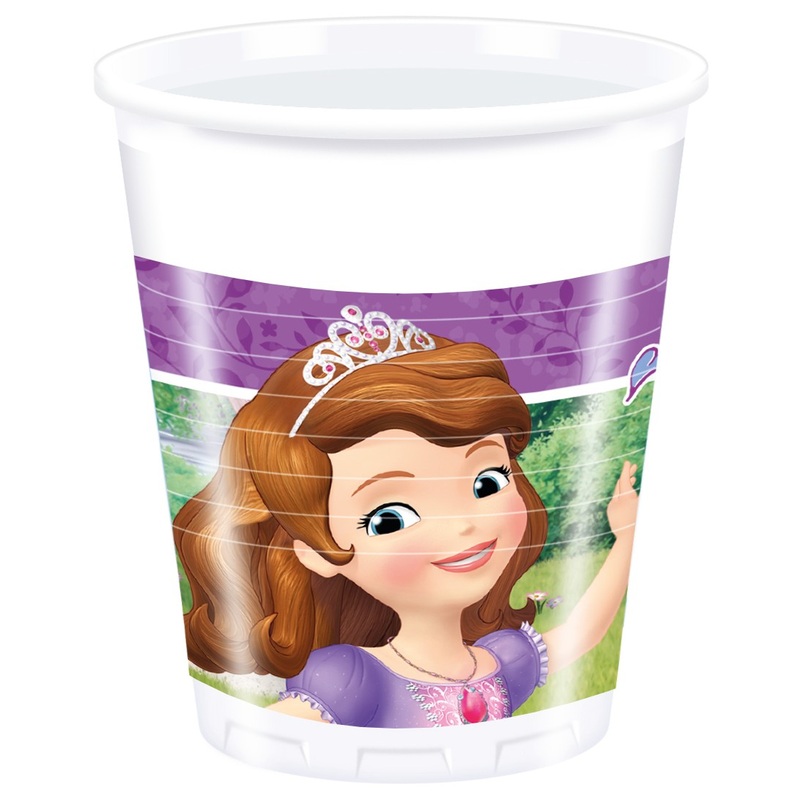 Sofia The First 8 Plastic Cups 200ml