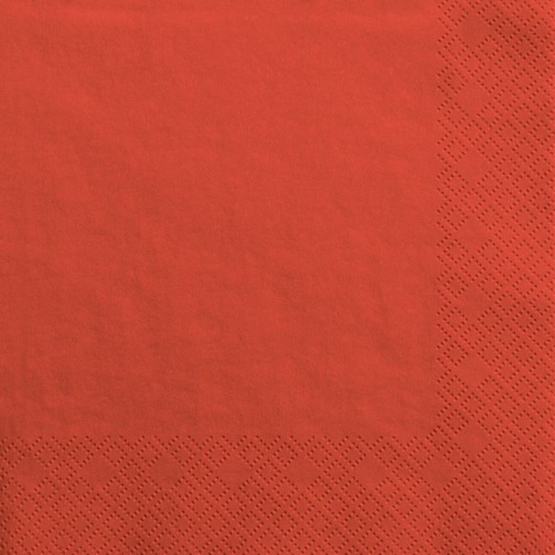 20 napkins Scarlett wine red 33cm