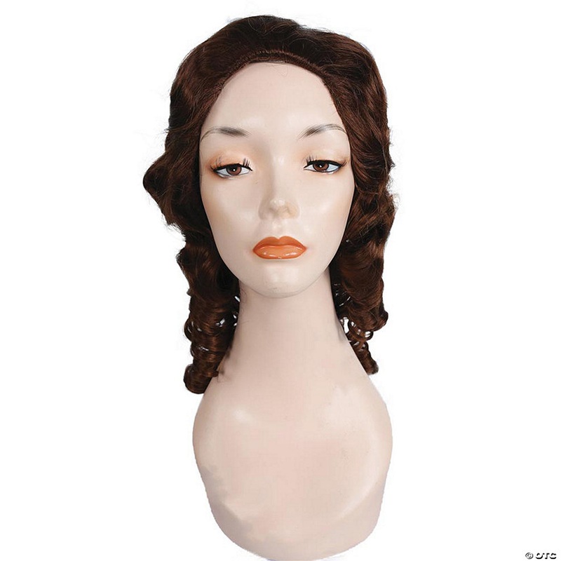 Adults Southern Belle with Ringlets Wig – Medium Brown Red 30