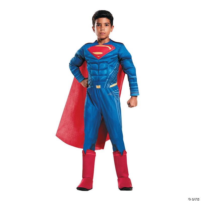 Boy’s Deluxe Muscle Chest Batman v. Superman: Dawn of Justice Superman Costume