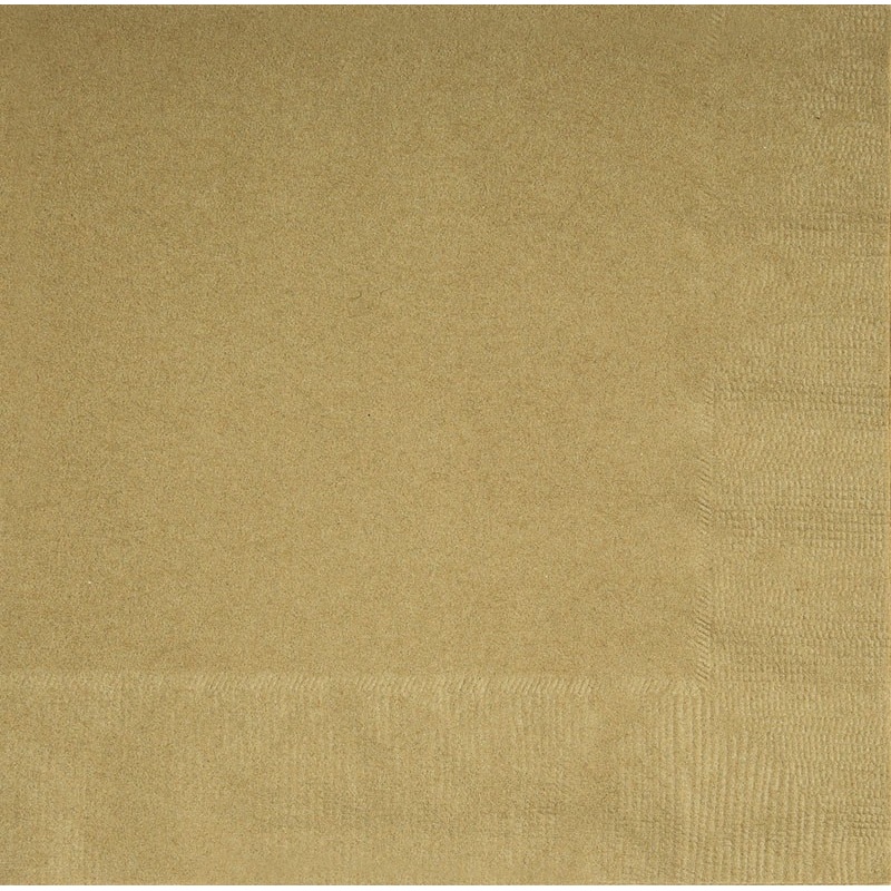 20 napkins Vera gold 33cm