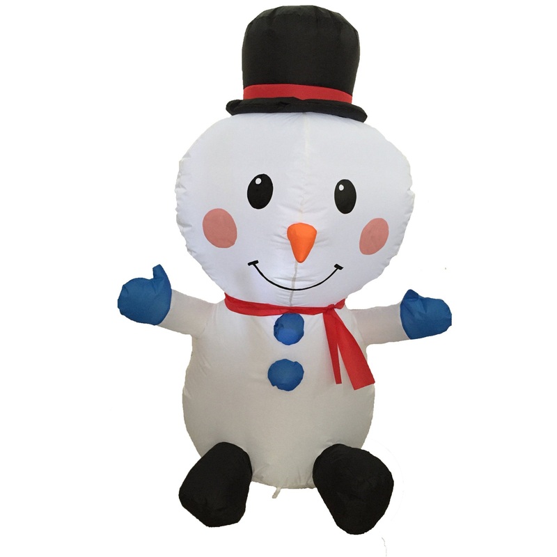 4FT Inflatable Christmas Snowman Baby, Home Yard Holiday Decoration