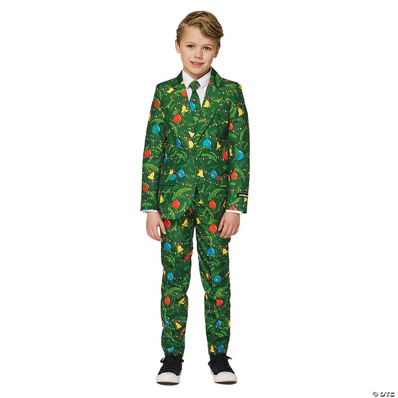 Boy’s Green Christmas Tree Suit
