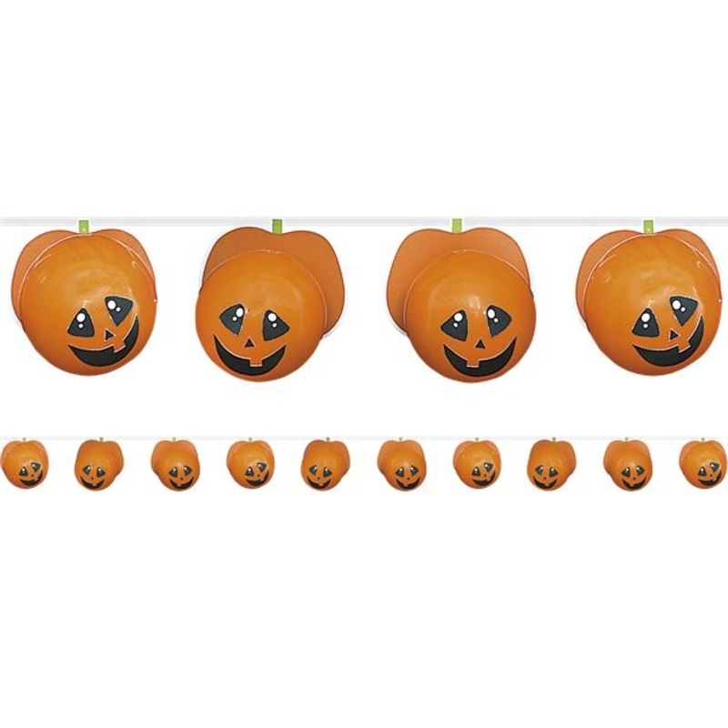 DIY pumpkin Halloween garland 1.5m