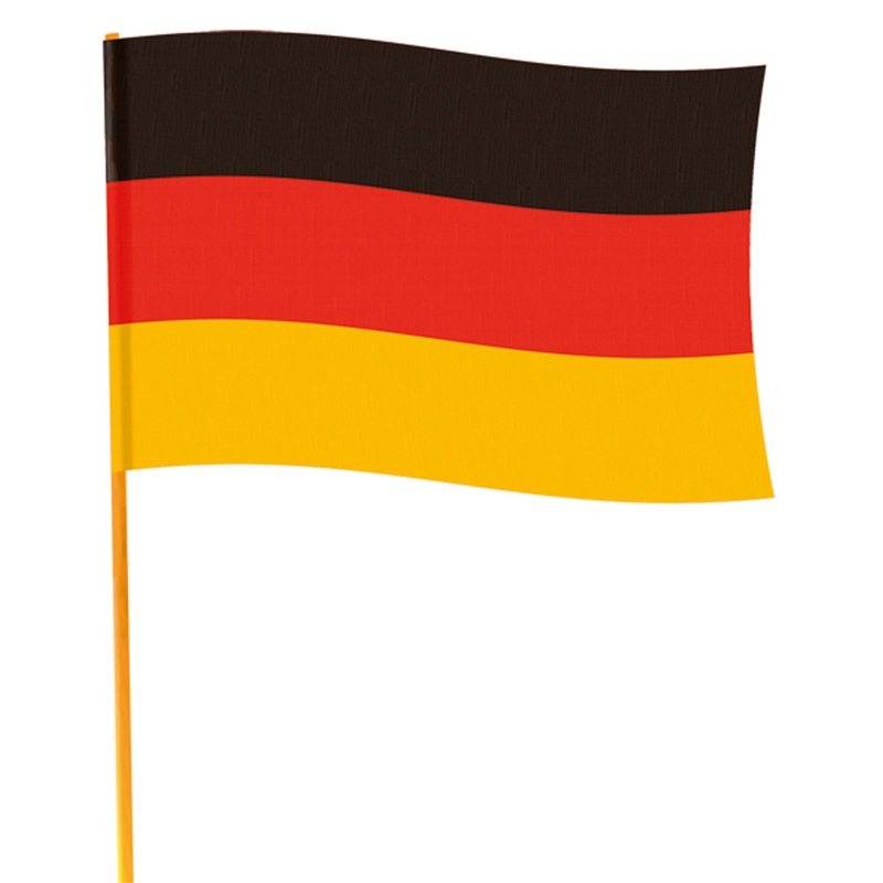 Large Germany flag with pole 70x90cm