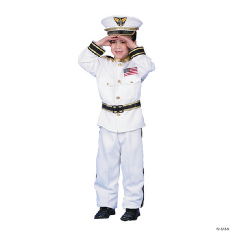 Navy Admiral Costume Child Small