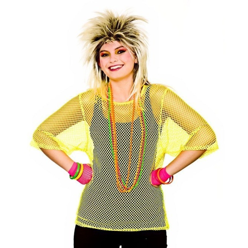 80’s Mesh Top – Neon Yellow