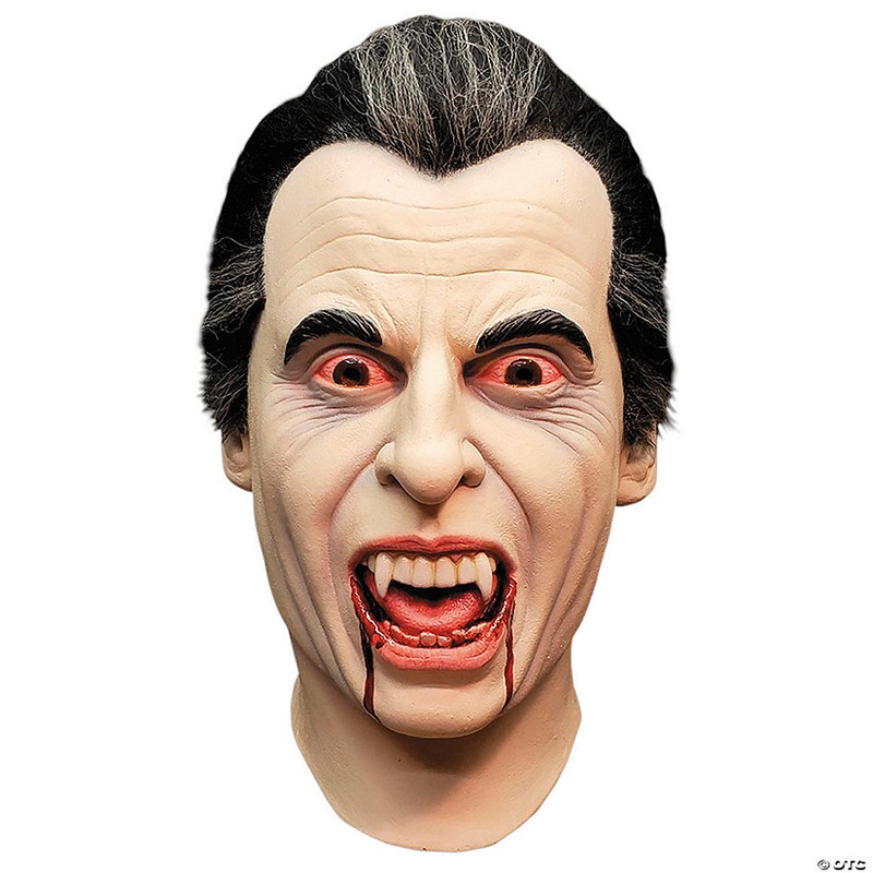 Adults Hammer Horror Dracula Overhead Latex Mask – One Size