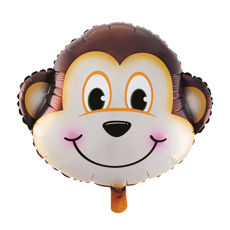 Cute foil balloon monkey Kito 50cm