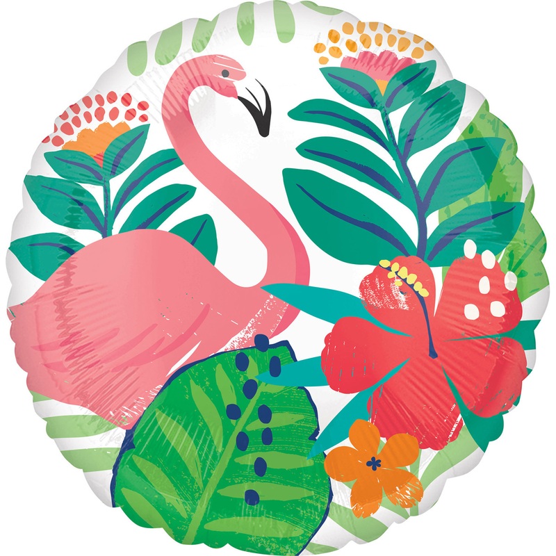 Flamingo Island foil balloon 45cm
