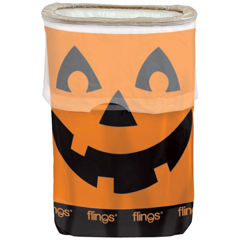Halloween Pumpkin Garbage Bin 49.2L