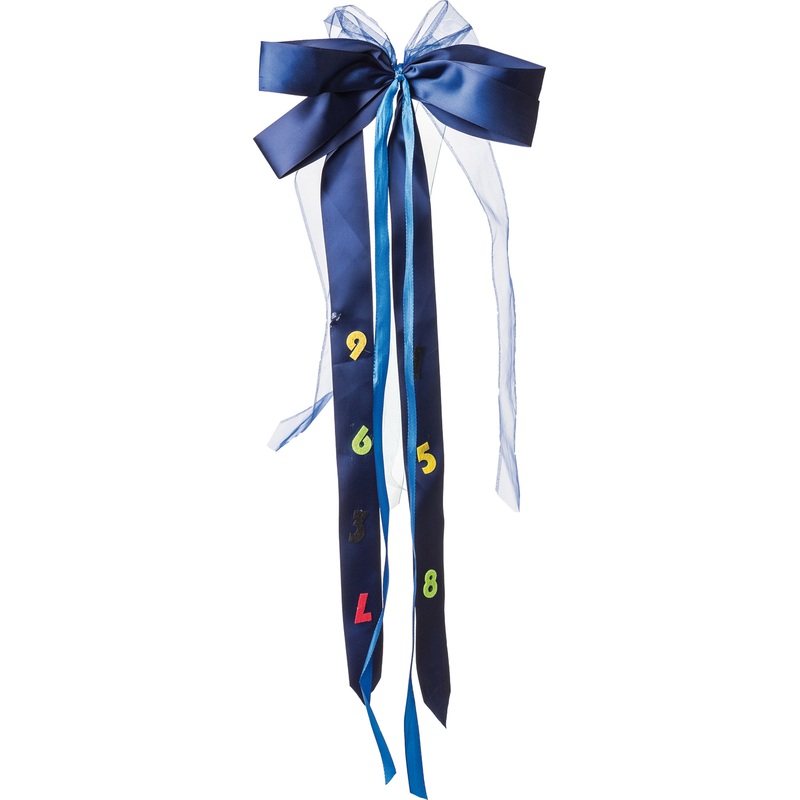 Shoulder bag ribbon blue 23 x 50cm