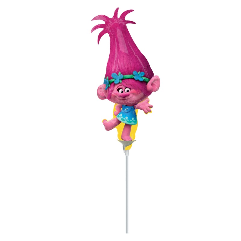 Stick balloon Trolls Small Poppy figure