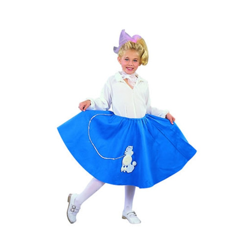 50’s Poodle Skirt Child Costume Red