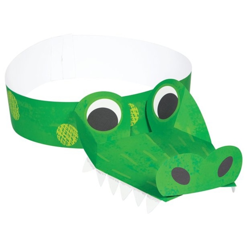 8 crocodile party hats