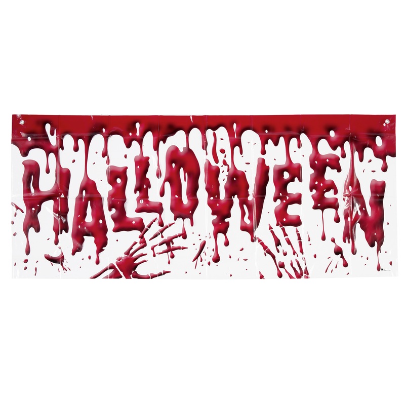 Bloody Halloween horror banner 62x152cm