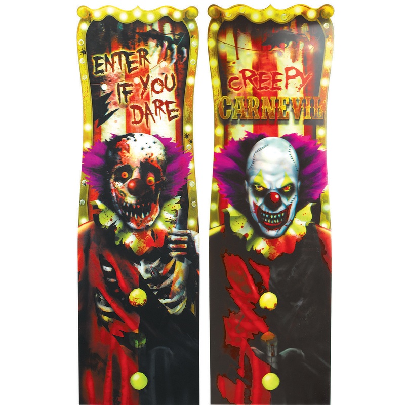 Horror circus wobble picture 30 x 94cm