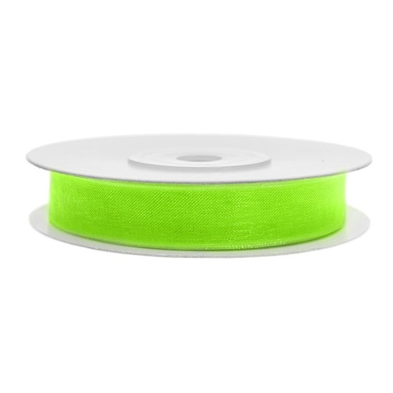 25m ribbon in neon green
